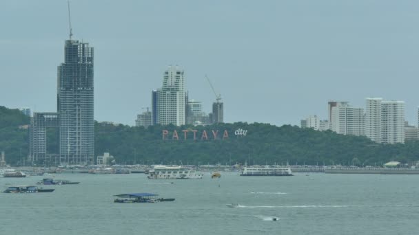 Pattaya città in Thailandia — Video Stock