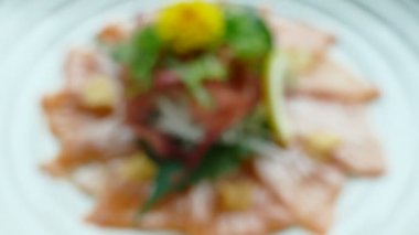 Lezzetli Somon carpaccio 