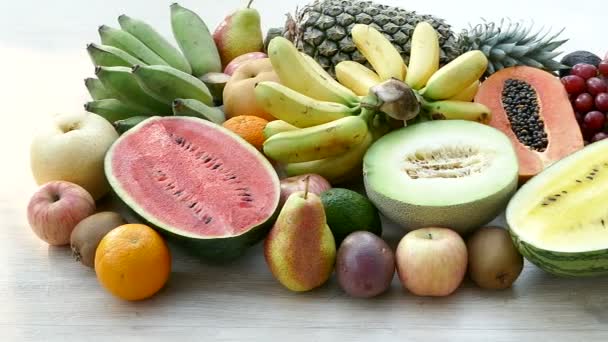 assorted tropical fruits 