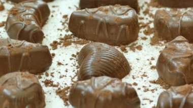 lezzetli ev yapımı çikolata kakao tozu ile portre 