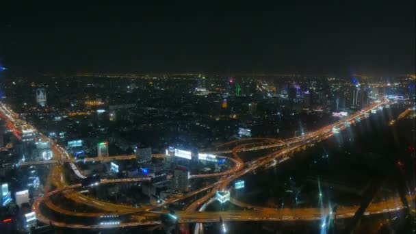 Vidéo Time Lapse Bangkok Nuit Thaïlande — Video