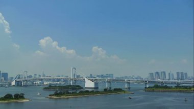 Japonya 'da Gökkuşağı Köprüsü ve Tokyo' dan 4K Timelapse