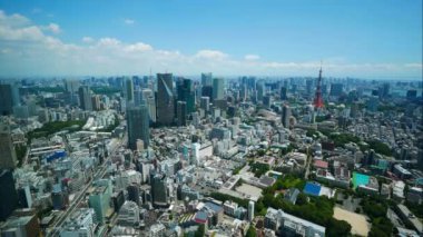 Japonya 'da Tokyo şehrinde zaman atlamalı görünüm