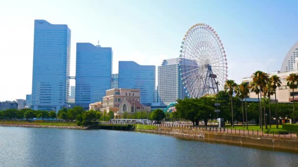 横浜の街並みの眺め — ストック動画