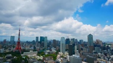 Japonya 'daki Tokyo şehrinde zaman aşımı görüntüsü, zaman aşımı