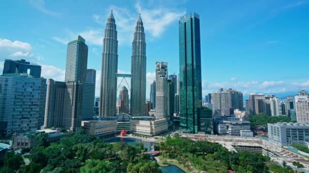 Kuala Lumpur Gennaio 2019 Bello Time Lapse Kuala Lumpur Skyline — Video Stock