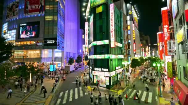 Tokio Japonsko Června 2018 Spousta Lidí Chodí Oblasti Kabukicho Shinjuku — Stock video