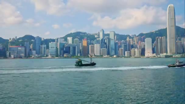 Time Lapse Horizonte Cidade Hong Kong — Vídeo de Stock