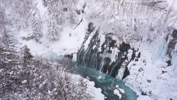 paysage hivernal étonnant avec pins et rivière gelée