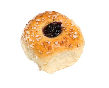 Taze ekmek izole üzerinde beyaz arka plan rulo