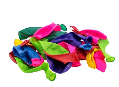 beyaz izole renk balonlar