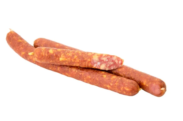 Grillwurst isoliert auf weißem Hintergrund — Stockfoto