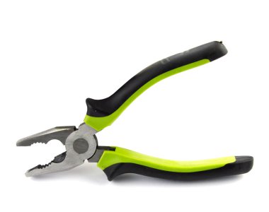 Beyaz bir arka plan üzerinde izole el aletleri