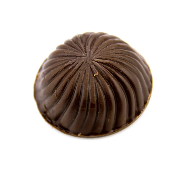 ขนมช็อคโกแลตที่แยกกันบนพื้นหลังสีขาว . — ภาพถ่ายสต็อก