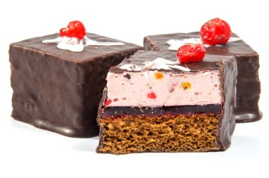 Ev yapımı kek, tatlı pasta, krema ile kaplı