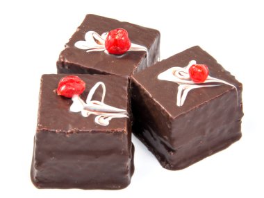 Ev yapımı kek, tatlı pasta, krema ile kaplı