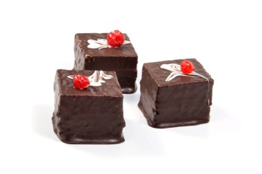 Ev yapımı kek, tatlı pasta, krema ile kaplı