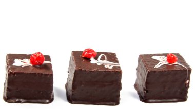 Ev yapımı kek, tatlı pasta, krema ile kaplı