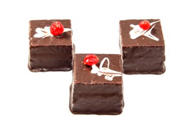 Ev yapımı kek, tatlı pasta, krema ile kaplı