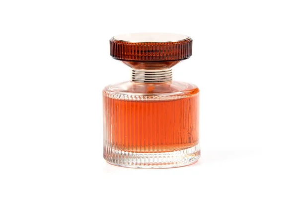 Women's perfume in beautiful bottle isolated on white background — Stock Photo, Image