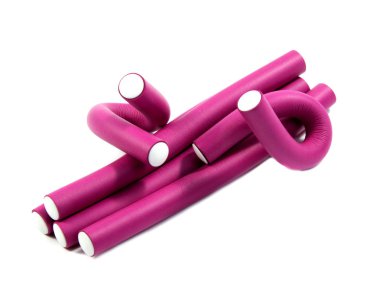 curlers hazır, zerafet, beyaz bir arka plan stili