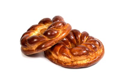 Noel Ekmek (kalach), Ukrayna'da ahşap arka plan üzerinde geleneksel Noel yemeği