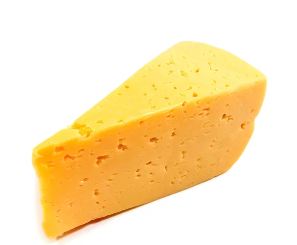 Bloque de queso aislado sobre fondo blanco recorte —  Fotos de Stock