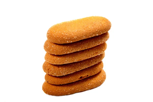 Shortbread sušenky na bílém pozadí . . — Stock fotografie