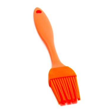 Beyaz arka plan üzerinde ayrılmış Silikon pasta fırçası