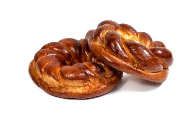 Noel Ekmek (kalach), Ukrayna'da ahşap arka plan üzerinde geleneksel Noel yemeği