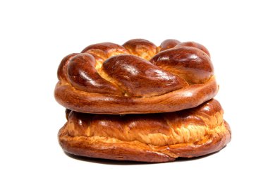 Noel Ekmek (kalach), Ukrayna'da ahşap arka plan üzerinde geleneksel Noel yemeği