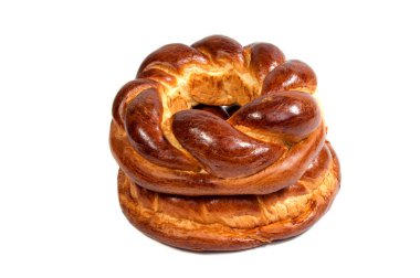 Noel Ekmek (kalach), Ukrayna'da ahşap arka plan üzerinde geleneksel Noel yemeği