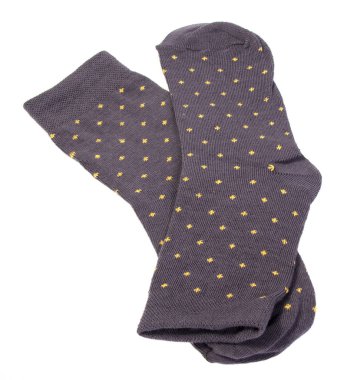 Beyaz bir arka plan üzerinde izole erkek siyah çorap