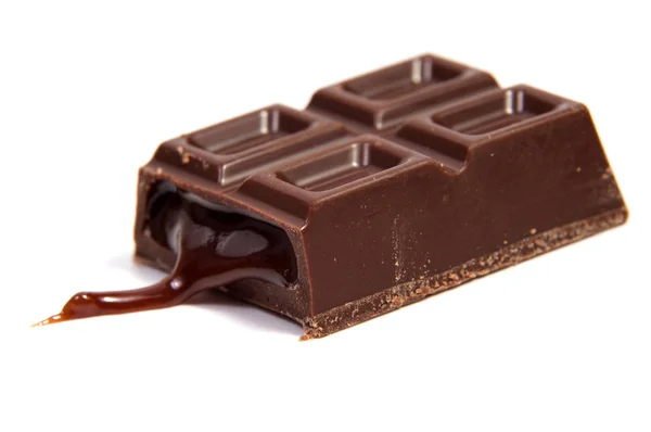 Doces de chocolate isolado no fundo branco. — Fotografia de Stock
