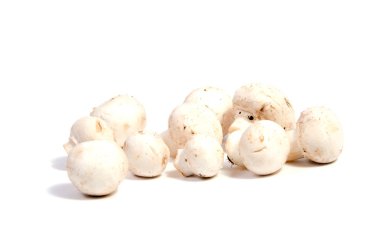 Beyaz arka plan üzerinde izole Champignon mantar ayarla.