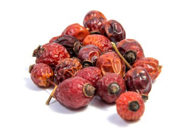 kurutulmuş gül beyaz arka plan üzerinde izole kalça