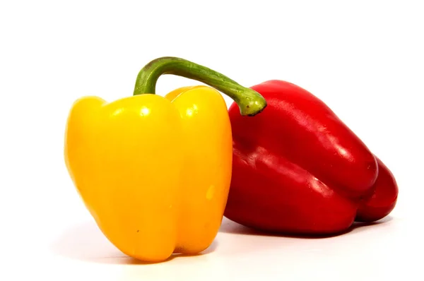 Fresh colorful sweet bell pepper isolated on a white background — Stock Photo, Image