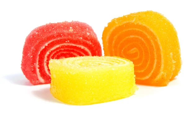 Jelly cukorka fehér háttér — Stock Fotó