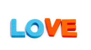 Alfabe Puzzle parçaları üzerine beyaz izole 