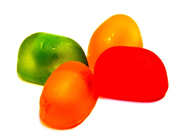 Pirulitos doces isolados em branco — Fotografia de Stock