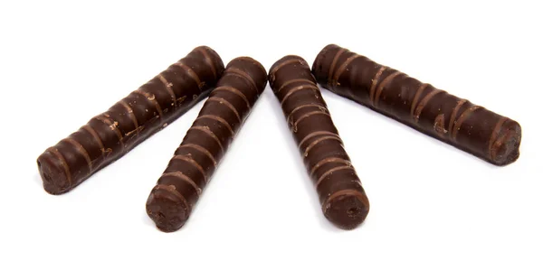A csokoládéban csokoládé elszigetelt — Stock Fotó