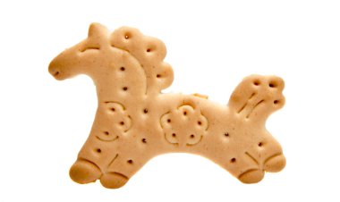 alted kraker üzerinde beyaz bitti izole