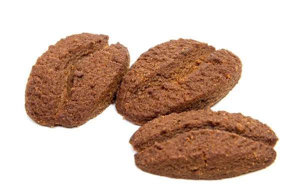 Čokoládové cookies s Smetanová náplň izolované — Stock fotografie