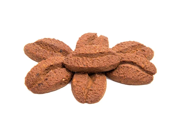 Čokoládové cookies s Smetanová náplň izolované — Stock fotografie