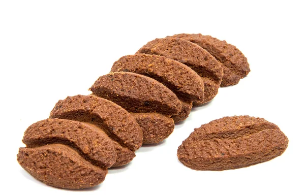 Čokoládové cookies s Smetanová náplň izolované — Stock fotografie