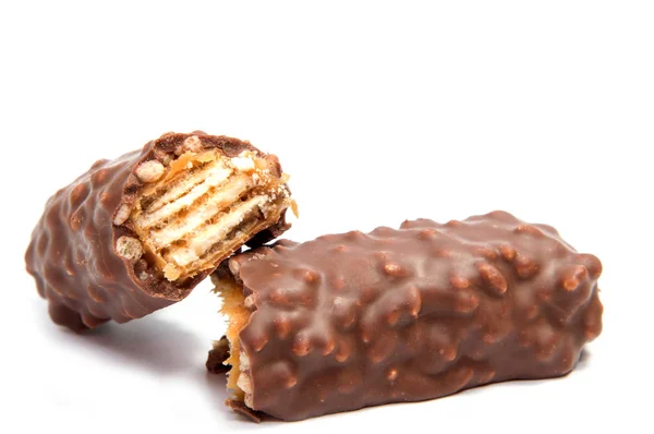 Schokoladenbonbons isoliert auf weiß — Stockfoto