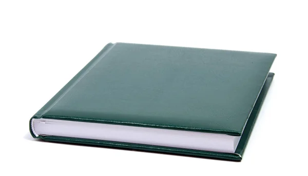 Otwarty notatnik izolowany na białym tle — Zdjęcie stockowe