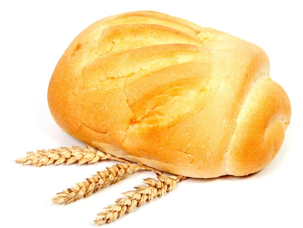 beyaz zemin üzerine taze ev yapımı ekmek.