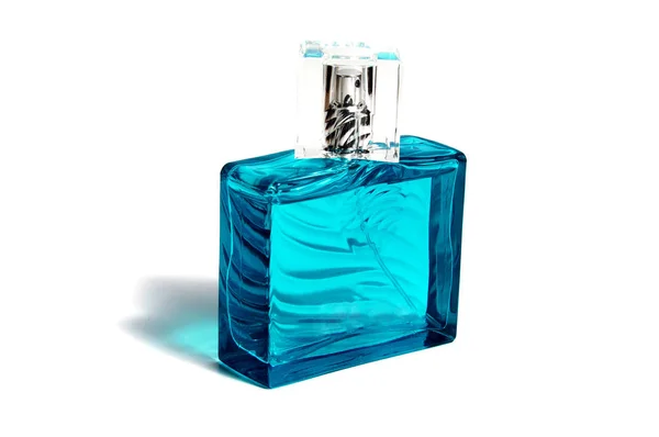 Męskie Perfumy Pięknej Butelce Białym Tle — Zdjęcie stockowe