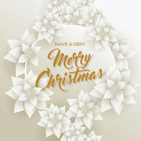 Καλά Χριστούγεννα. Ευτυχισμένος ο καινούριος χρόνος. Κάρτα. λευκό και χρυσό φόντο. — Διανυσματικό Αρχείο